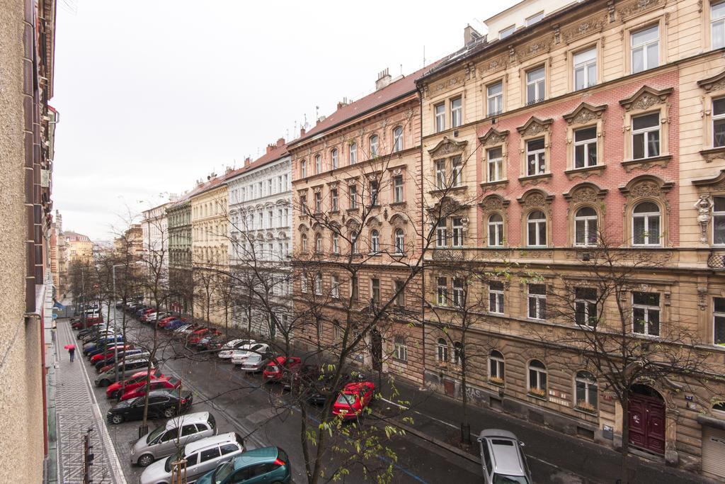 Manesova Astra Apartment Prag Rum bild